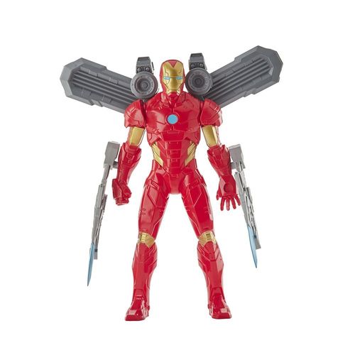 Figura Articulada com Acessórios - Homem de Ferro - Vingadores - Olympus - Marvel - Hasbro