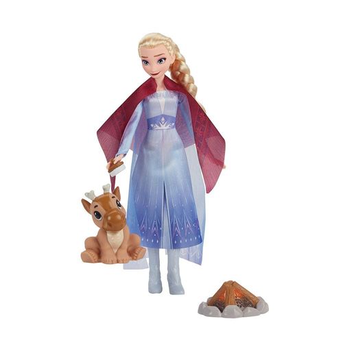 Boneca Frozen com Acessórios - Elsa e Rena - Acampamento com os Amigos -  Frozen 2 - Hasbro