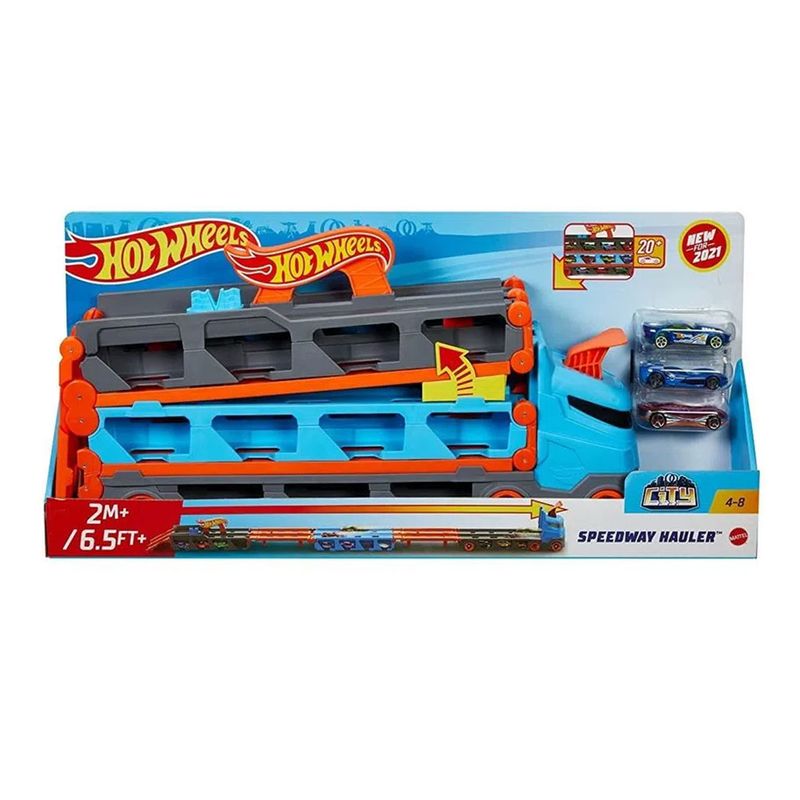 Pista-Hot-Wheels-City-Speedway-Hauler-Caminhao-com-Pista-de-Carrinhos-Mattel-1