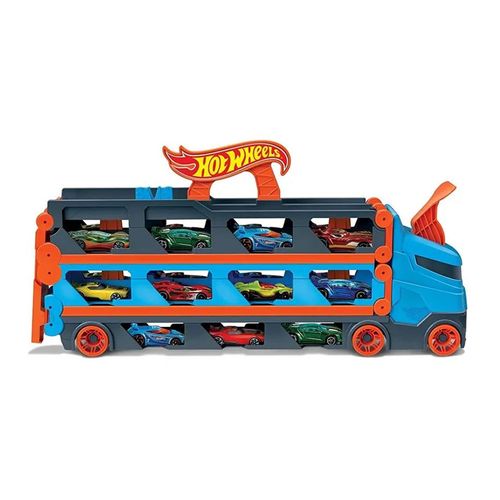 Pista Hot Wheels City - Speedway Hauler - Caminhão com Pista de Carrinhos - Mattel