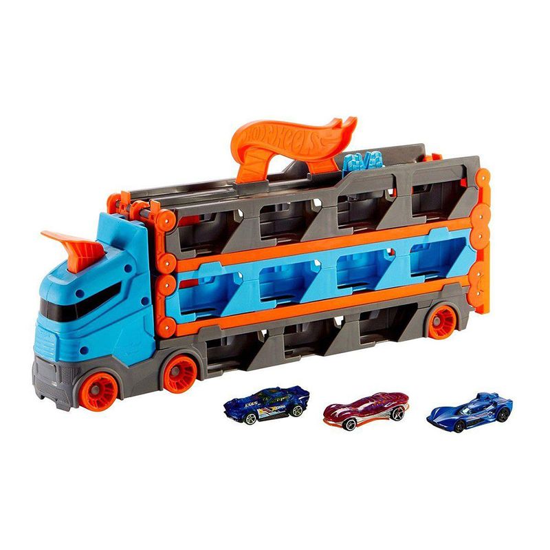 Pista-Hot-Wheels-City-Speedway-Hauler-Caminhao-com-Pista-de-Carrinhos-M-9