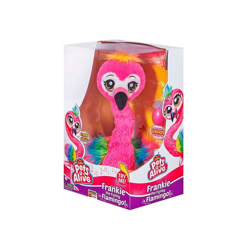 1208-Pelucia-Musical-Zuru-Pets-Live-Frankie-The-Funky-Flamingo-Fun-1