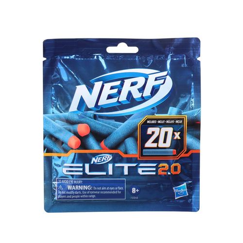 Refil de Dardos Nerf Elite 2.0 - Pacote com 20 - Hasbro