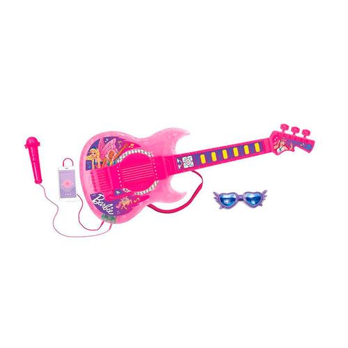 Guitarra Musical Infantil com Luzes - Barbie Dreamtopia - Fun