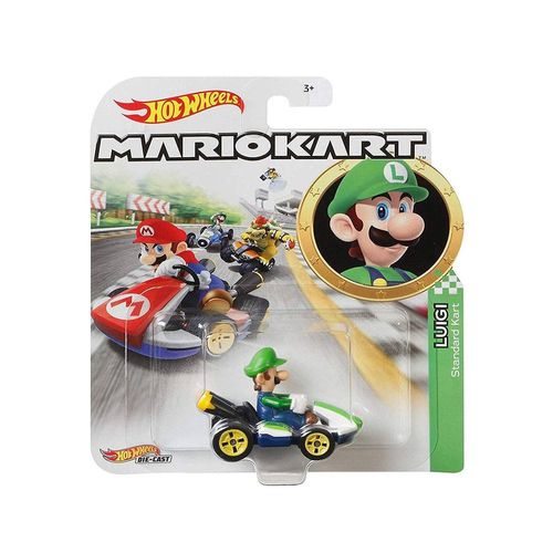 Carrinho Hot Wheels - Mario Kart - Luigi - Standard Kart - Mattel