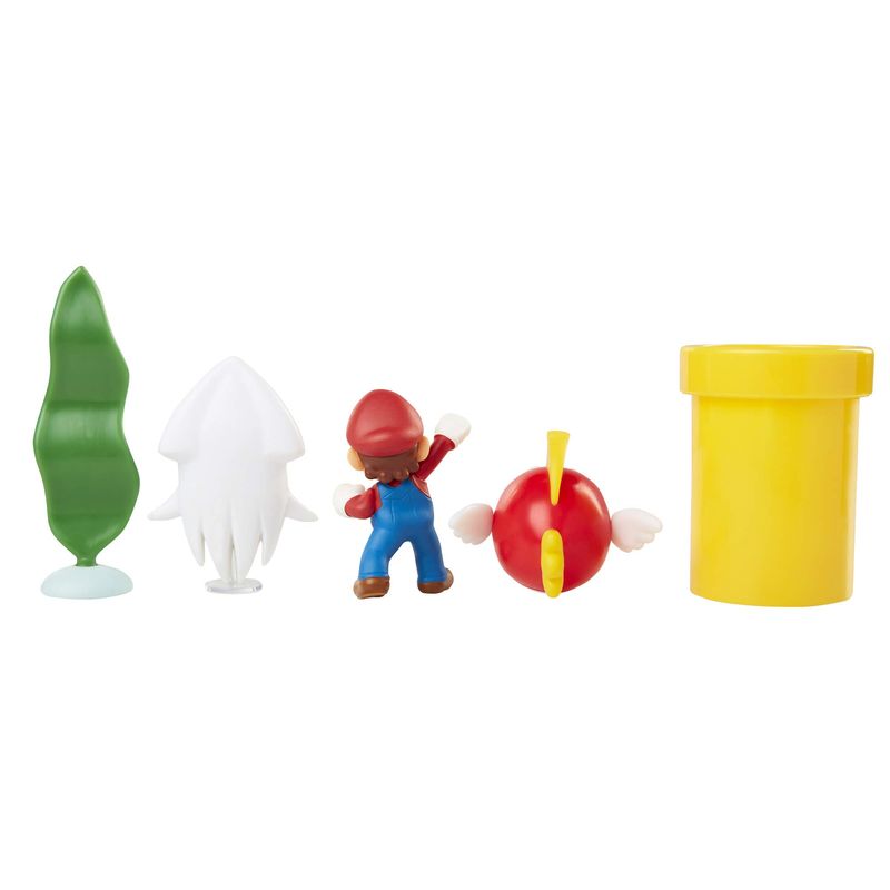 Conjunto-de-Mini-Figuras---Super-Mario---Undewater-Diorama---Candide--4-
