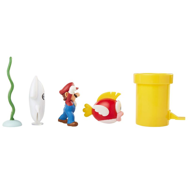 Conjunto-de-Mini-Figuras---Super-Mario---Undewater-Diorama---Candide--6-