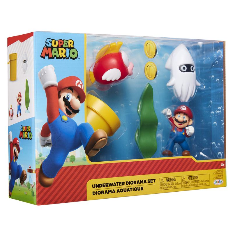 Conjunto-de-Mini-Figuras---Super-Mario---Undewater-Diorama---Candide--8-