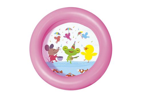 Piscina Inflável Infantil 21L - Rosa - 61 cm x 15 cm - Bestway