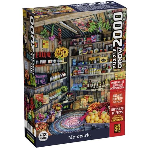 Quebra-Cabeça - Mercearia - 2000 Peças - Grow
