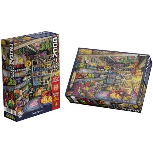Quebra-Cabeça - Mercearia - 2000 Peças - Grow