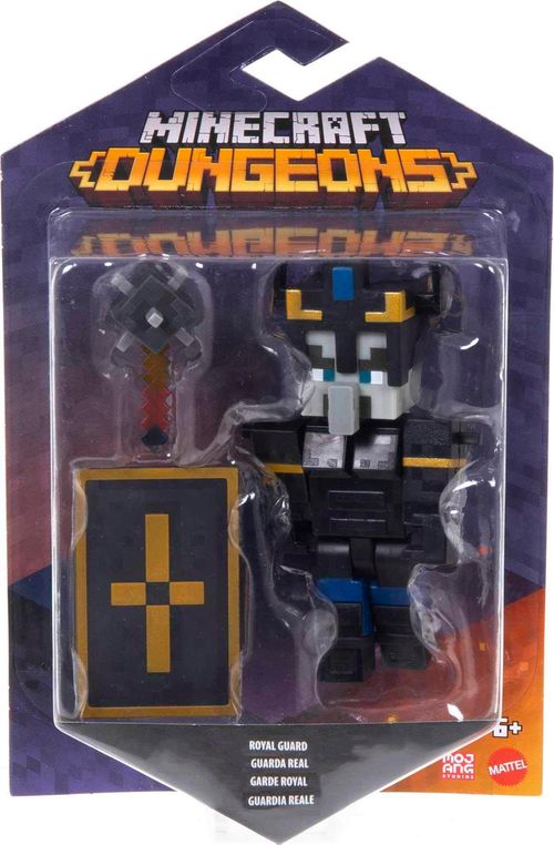 Figura Articulada - Minecraft - Dungeons - Guarda Real - Mattel