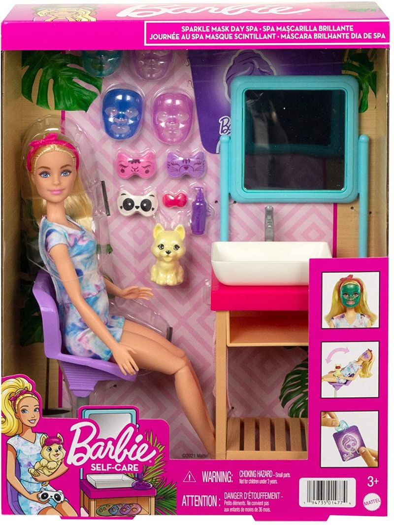 Boneca-Barbie---Playset-Mascara-Brilhante-Dia-de-Spa---Mattel