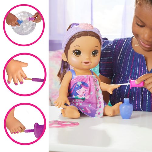 Boneca Baby Alive - Dia de Princesa - Glam Spa - Morena - Hasbro