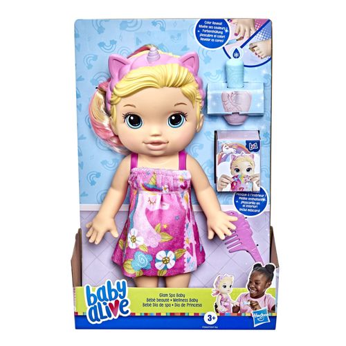 Boneca Baby Alive - Dia de Princesa - Glam Spa - Loira - Hasbro