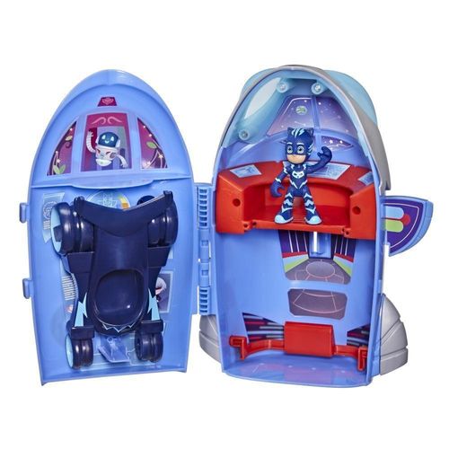 Playset PJ Masks - Quartel General 2 em 1 - Foguete e Veículo - Hasbro