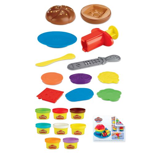 Massa de Modelar Play-Doh - Hambúrguer e Fritas - Kitchen Creations - Hasbro