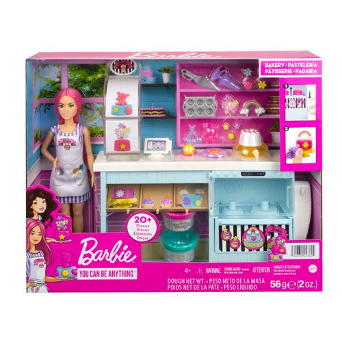 Playset Barbie Profissões - Conjunto de Confeitaria para Decorar - Padaria - Mattel