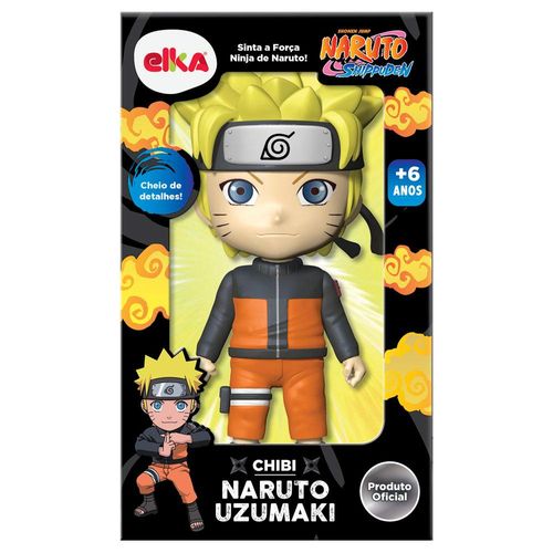 Boneco Naruto Uzumaki - Chibi - 14 cm - Elka