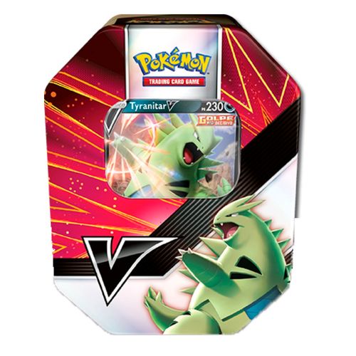 Lata Pokémon TCG - Combatentes V - Tyranitar V - Copag