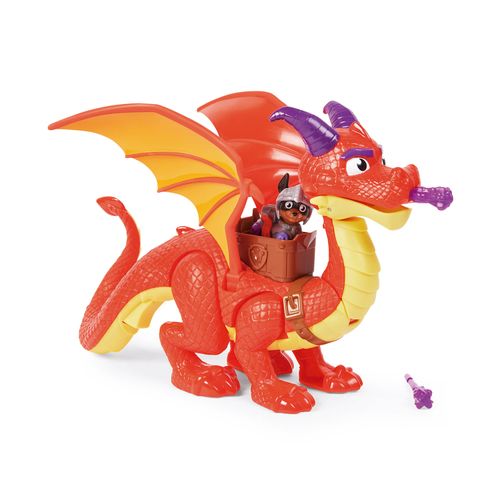 Figura de Ação - Dragão Sparks e Claw - Patrulha Canina - Cavaleiros de Resgate - Sunny