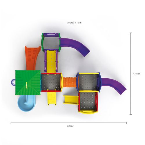 Mega Playground Infantil - Play Modular Advanced - Xalingo