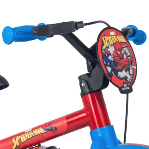 Bicicleta Infantil Aro 12 - Homem Aranha - Azul e Vermelho - Nathor