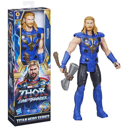 Figura Articulada - Thor - Thor Love and Thunder - Titan Hero Series - 30 cm - Hasbro