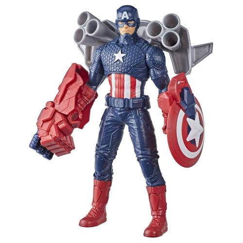 Figura Básica - Capitão América com Acessórios - 24 cm - Hasbro