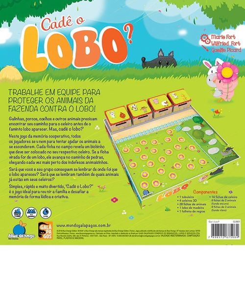 Jogo de Tabuleiro - Cadê o Lobo? - Galápagos