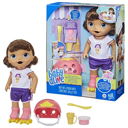 Boneca Baby Alive - Roller Skate Baby - Morena - Hasbro