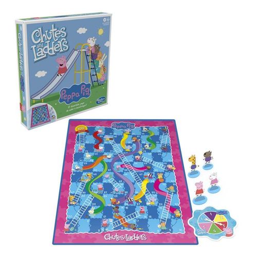 Jogo de Tabuleiro - Chutes and Laddres - Peppa Pig - Hasbro