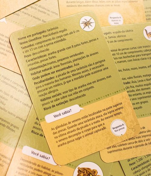 Jogo de Cartas - 50 Animais de Zoológico - Galápagos