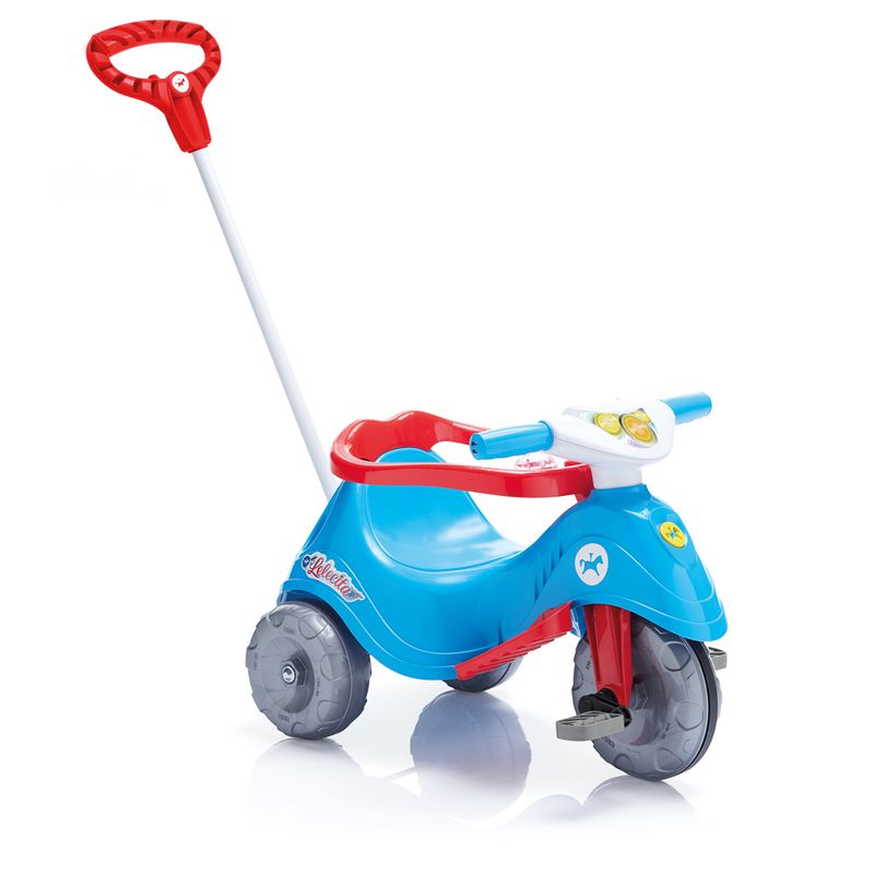 Triciclo-com-Empurrador---Lelecita---Azul---Calesita-1