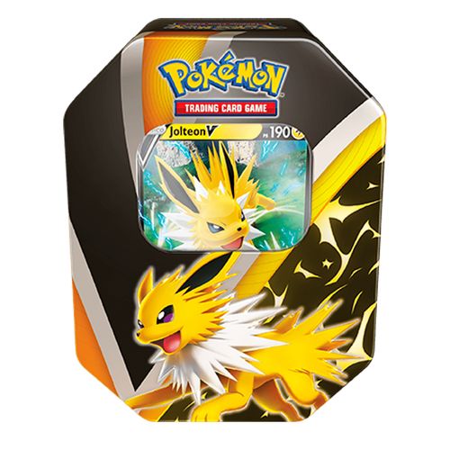 Lata Pokémon TCG - Evolução Eevee - Jolteon V - Copag