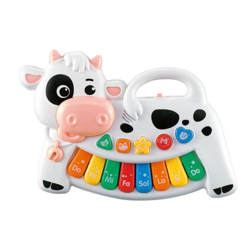 Brinquedo Musical - Meu Primeiro Teclado - Vaquinha - Multikids