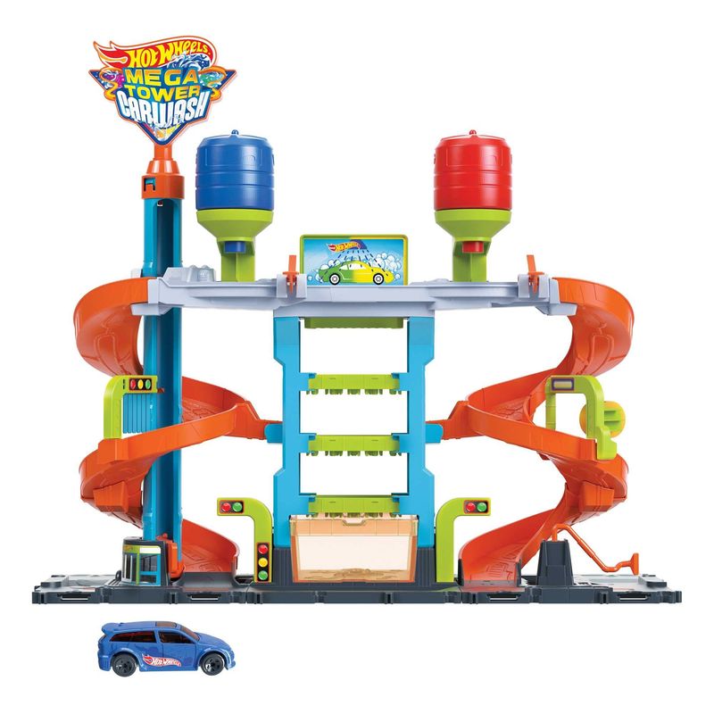 HDP05-Pista-Hot-Wheels-com-Carrinho---City---Lava-Rapido-Mega-Tower---Mattel-1