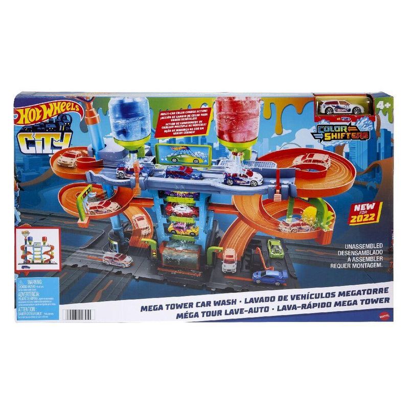 HDP05-Pista-Hot-Wheels-com-Carrinho---City---Lava-Rapido-Mega-Tower---Mattel--2