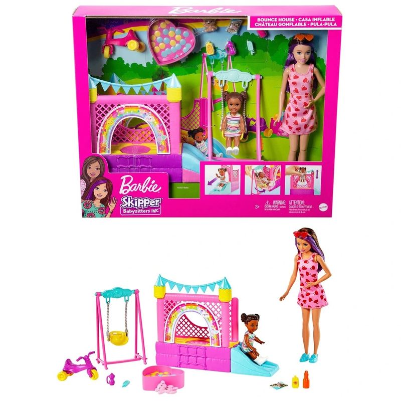 HHB67---Playset-Barbie-com-Bonecas---Pula-Pula---Skipper
