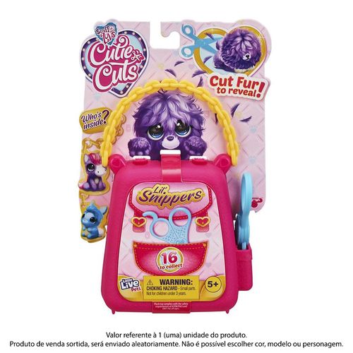 Pelúcia Adotados - Cutie Cuts - Mini Bolsa de Beleza - Little Live Pets - Fun