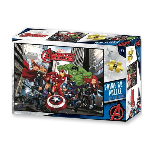 Quebra-Cabeça 3D - Vingadores - 48 Peças - Multikids