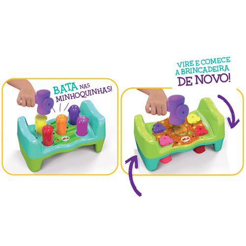 Brinquedo Pedagógico - Bate Rebate - Minhoquinhas - Elka