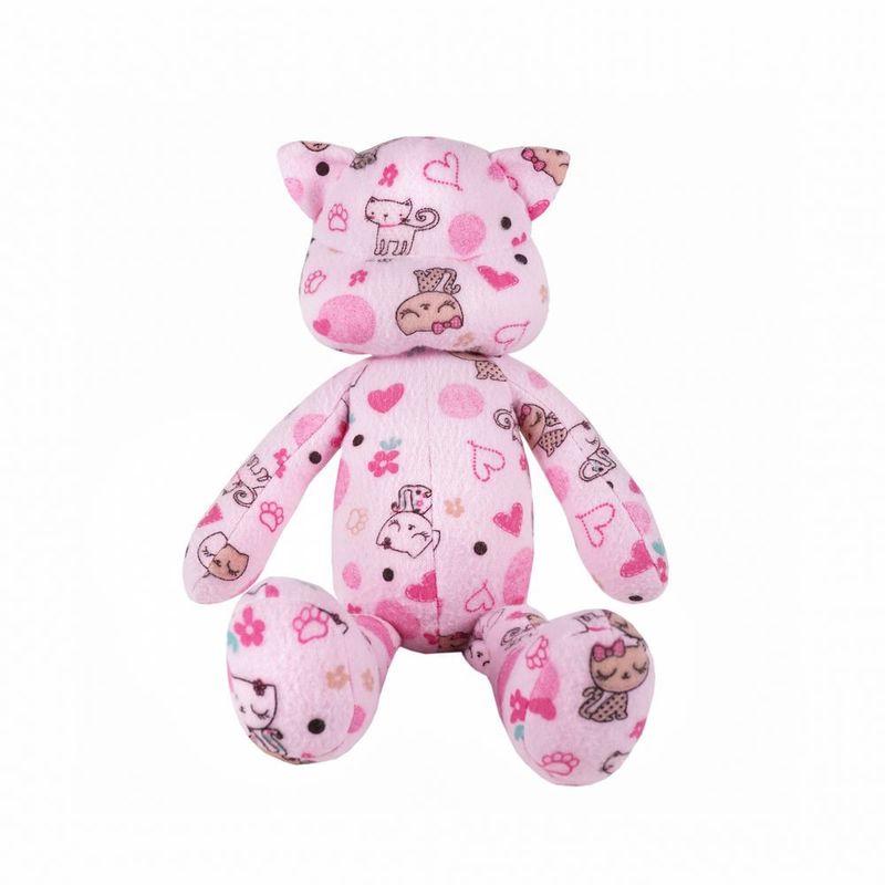 1001109000053-Pelucia-para-Bebe---Hora-de-Dormir---Gatinho---Rosa---25-cm---Estrela-4