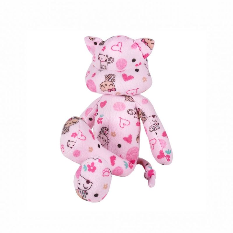 1001109000053-Pelucia-para-Bebe---Hora-de-Dormir---Gatinho---Rosa---25-cm---Estrela-5