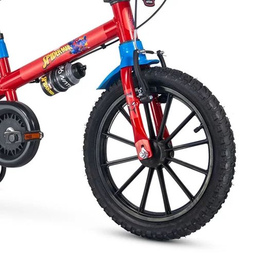 Bicicleta Aro 16 - Homem Aranha - Azul e Vermelho - Nathor