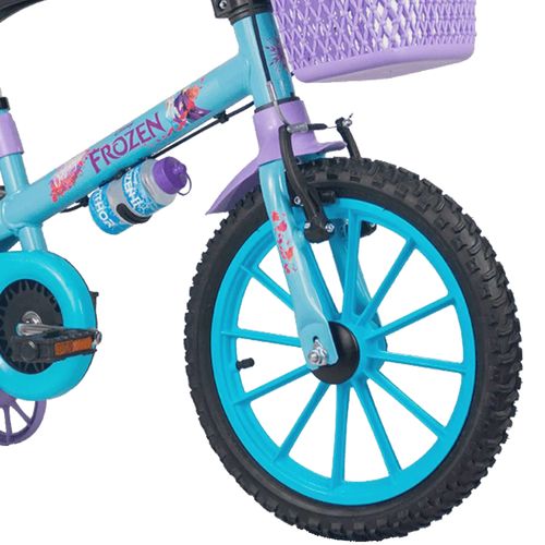 Bicicleta Aro 16 - Frozen - Azul e Lilás - Nathor