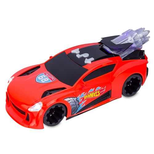 Carro Hot Wheels Turbo com Luz e Som - Motor a Jato - Laranja - Multikids