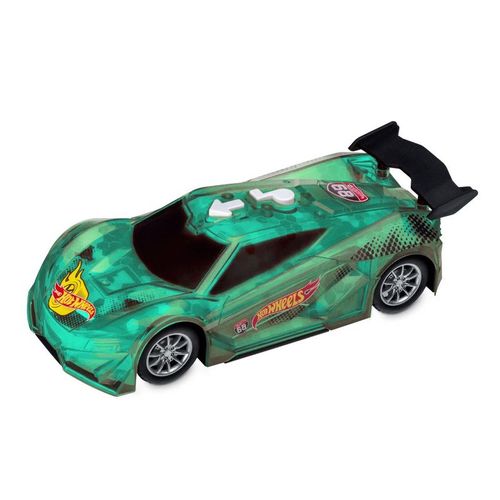 Carro Hot Wheels Programing com Luz e Som - Motor a Jato - Verde - Multikids