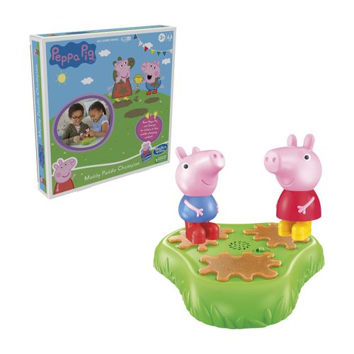 Jogo de Tabuleiro Eletrônico - Muddy Puddle Champion - Peppa Pig - Hasbro