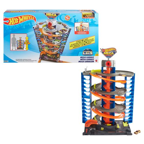 Pista Hot Wheels com Carrinho - City - Mega Garagem - Mattel